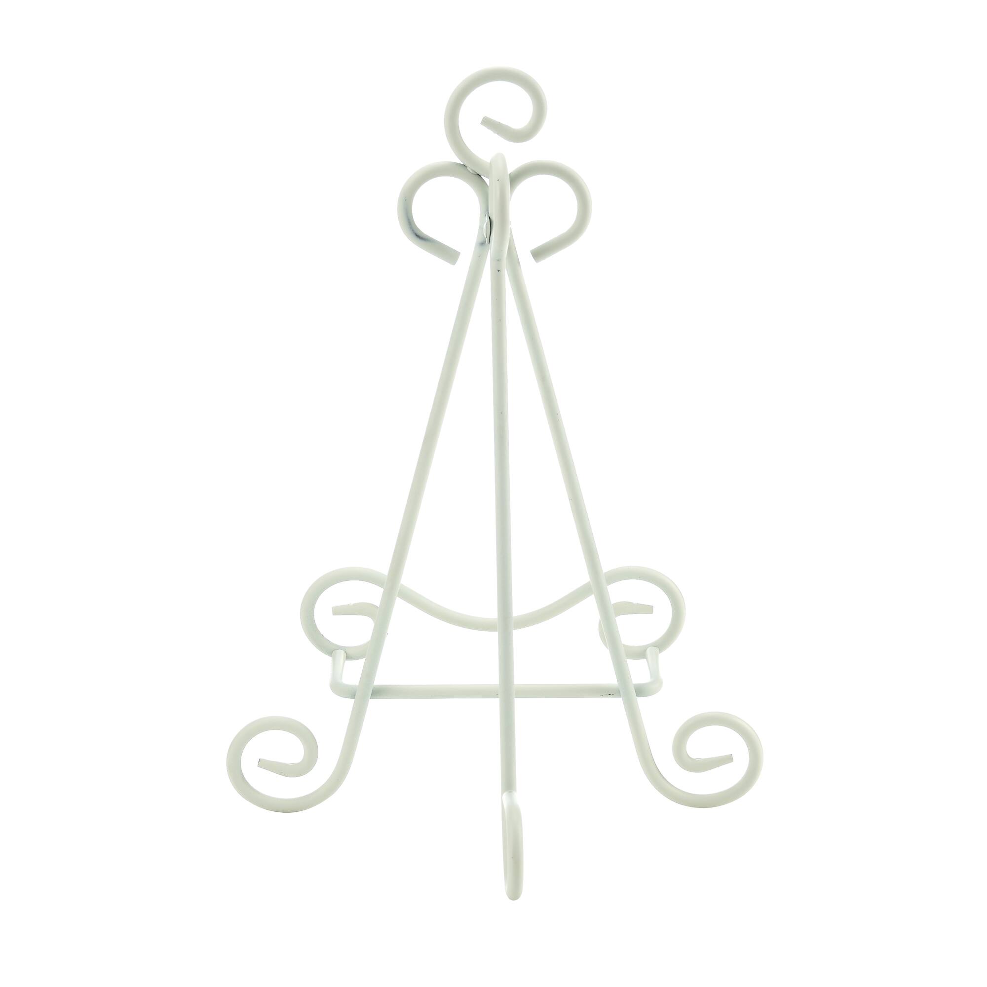 White 12" Distressed Easel Photo Stand by Studio Décor